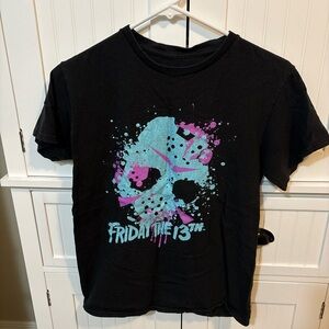 Ripple Junction Friday The 13th Skull Graphic Tee Small